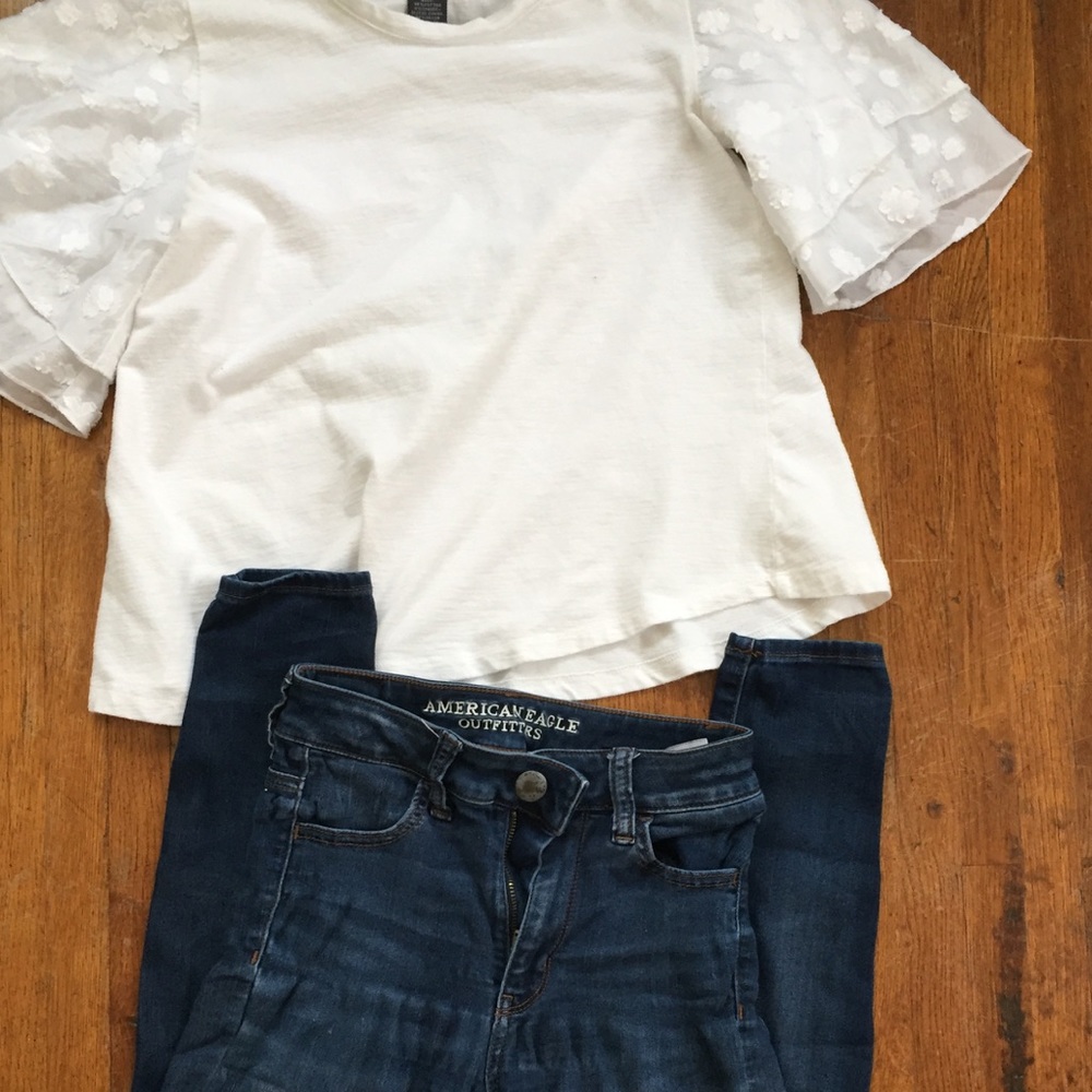 Super super stretch high rise AE jeans!!